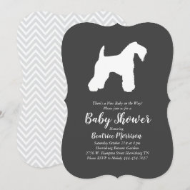 Ierse Kerry Blue Te hond baby shower geslacht neut Kaart