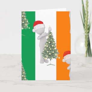 ierse kerst feestdagen kaart