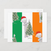 ierse kerst feestdagenkaart (Voorkant / Achterkant)