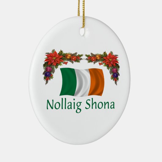 Ierse kerst keramisch ornament (Rechts)