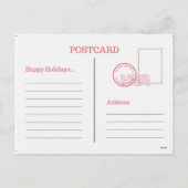 Ierse kerst pudding feestdagenkaart (Achterkant)