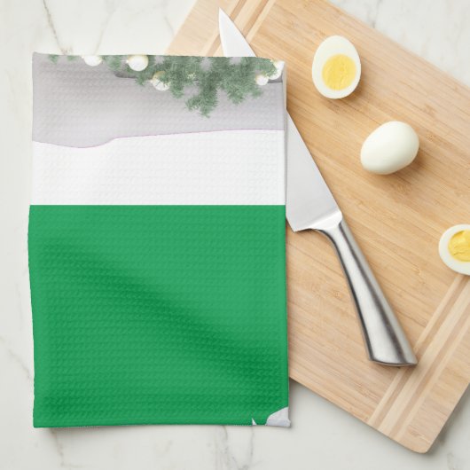 ierse kerst theedoek (Quarter Fold)