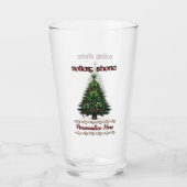 Ierse kerstboom w / Shamrocks gepersonaliseerd Glas (Achterkant)