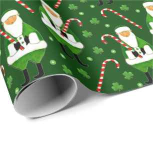 Ierse kerstcadeau-verpakkings papier