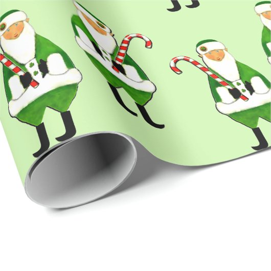 Ierse kerstcadeau-verpakpapier cadeaupapier (Rol Hoek)