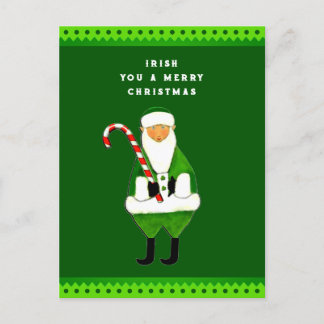 Ierse kerstcadeaukaart voor kerstcadeautjes feestdagenkaart