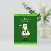 Ierse kerstcadeaukaart voor kerstcadeautjes feestdagenkaart (Staand voorkant)