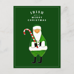 Ierse kerstcadeaukaart voor kerstcadeautjes feestdagenkaart