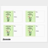 Ierse kerstcadeaulabels rechthoekige sticker (Vel)