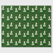 Ierse kerstcadeaupapier cadeaupapier (Vlak)