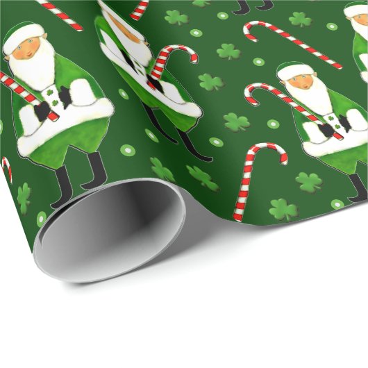Ierse kerstcadeaupapier cadeaupapier (Rol Hoek)