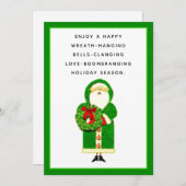 Ierse kerstfeestkaart feestdagenkaart (Voorkant / Achterkant)