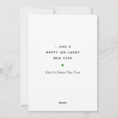 Ierse kerstfeestkaart feestdagenkaart (Achterkant)