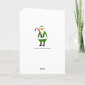 Ierse kerstkaartje feestdagen kaart (Achterkant)