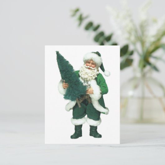 Ierse kerstman feestdagenkaart (Staand voorkant)