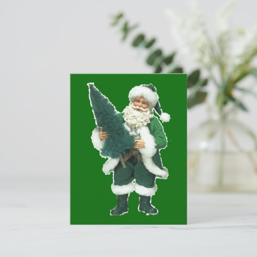 Ierse kerstman feestdagenkaart (Staand voorkant)