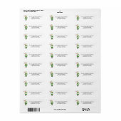 Ierse Kerstman kerstmailinglabels Etiket (Full Sheet)
