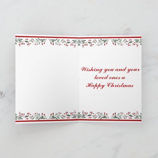 Ierse Kerstman met Keltisch Kruis Gepersonaliseerd Kaart (Binnen)