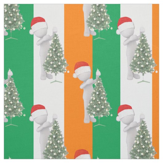ierse kerststof stof (Swatch)