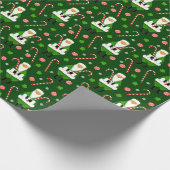 Ierse kerstvakantiegeschenk cadeaupapier (Hoek)