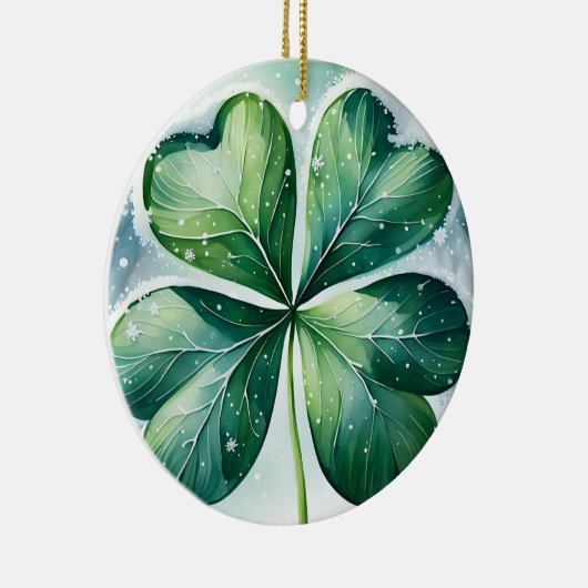 Ierse kerstzegen gepersonaliseerd keramisch ornament (Rechts)