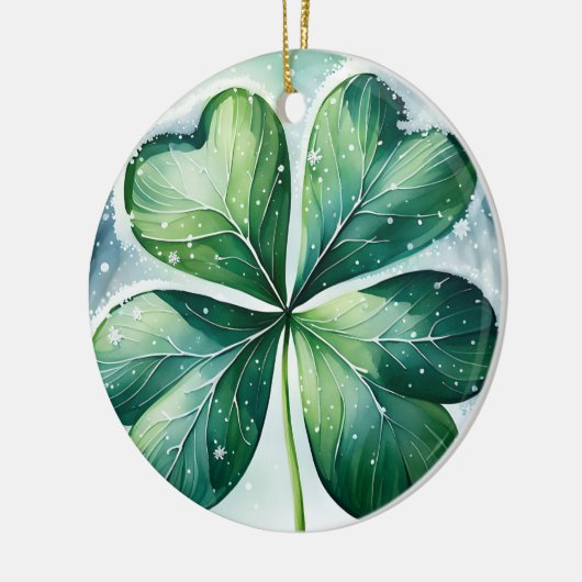 Ierse kerstzegen gepersonaliseerd keramisch ornament (Links)