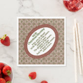 Ierse kerstzegen, rode groene Keltische feestdag Servetten (Insitu)