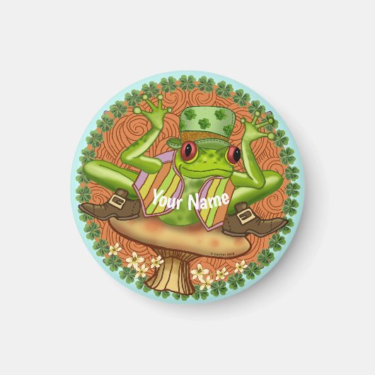 Ierse kikker magneet (Voorkant)