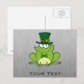 Ierse kikker; Metaalblik Briefkaart (Voorkant / Achterkant)