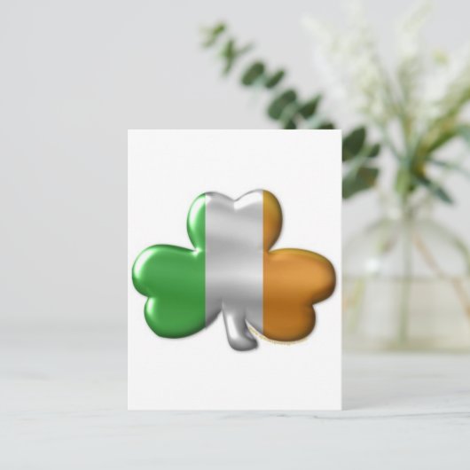 ierse klaver briefkaart (Staand voorkant)