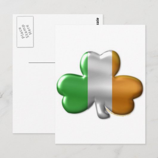 ierse klaver briefkaart (Voorkant / Achterkant)