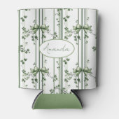 Ierse klaver-geïnspireerd botanisch ontwerp blikjeskoeler (Voorkant)