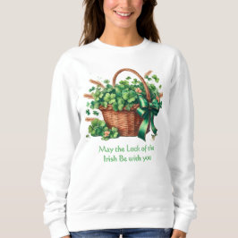 Ierse klaver in mand Trui