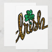 ierse klaver shamrock (Voorkant / Achterkant)