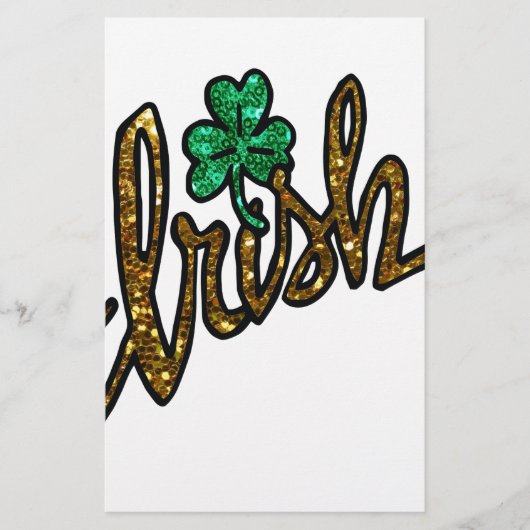 ierse klaver shamrock briefpapier (Voorkant)