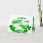 Ierse klaver shamrock bruiloft evenement (Voorkant)