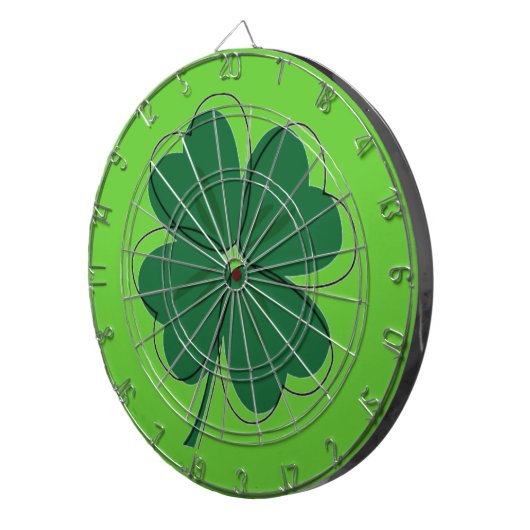 Ierse Klaver & St. Patrick Dag Dartbord (Voorkant Rechts)