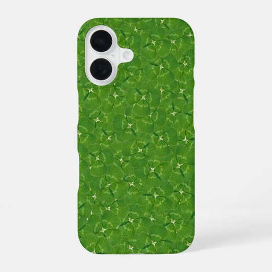 Ierse klaveren iPhone 16 hoesje (Achterkant)