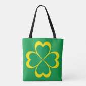 Ierse klaverkruis voor St. Patrick's Day Tote Bag (Achterkant)