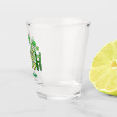 Ierse Kleuren Klavers Aangepaste Naam St Patrick's Shot Glas (Rechts)