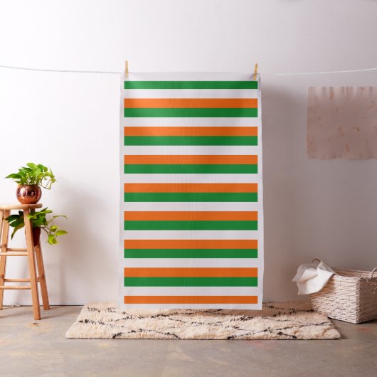 Ierse kleuren Stripes Stof (Voorbeeld)