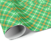 Ierse kleuren - Tartan Patroon Cadeaupapier (Rol Hoek)
