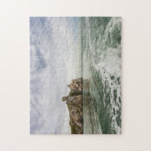 Ierse kliffen onder een wolkenhemel legpuzzel (Verticaal)