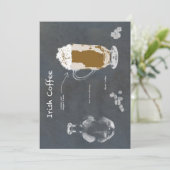 Ierse koffie kaart (Staand voorkant)