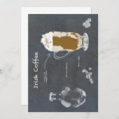 Ierse koffie kaart (Voorkant / Achterkant)