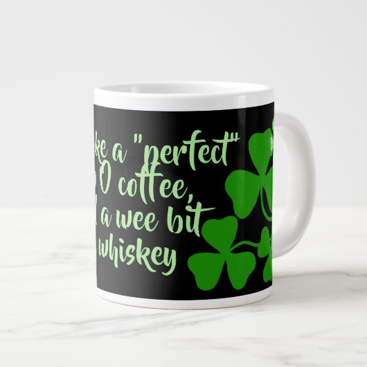 Ierse koffie/perfecte kop 18 Ierland shamrock/blac (Voorkant rechts)