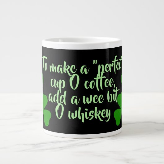Ierse koffie/perfecte kop 18 Ierland shamrock/blac (Voorkant)