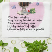 Ierse koffie recept vakantie theedoek (Gevouwen)