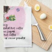 Ierse koffie recept vakantie theedoek (Quarter Fold)