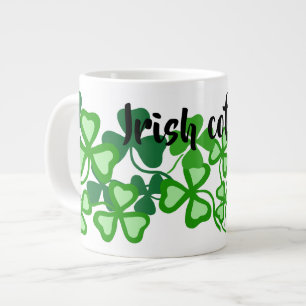 Ierse koffie shamrock, groene klaver, Ierland mok